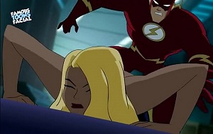 Dibujos animados de la versión porno de The Flash